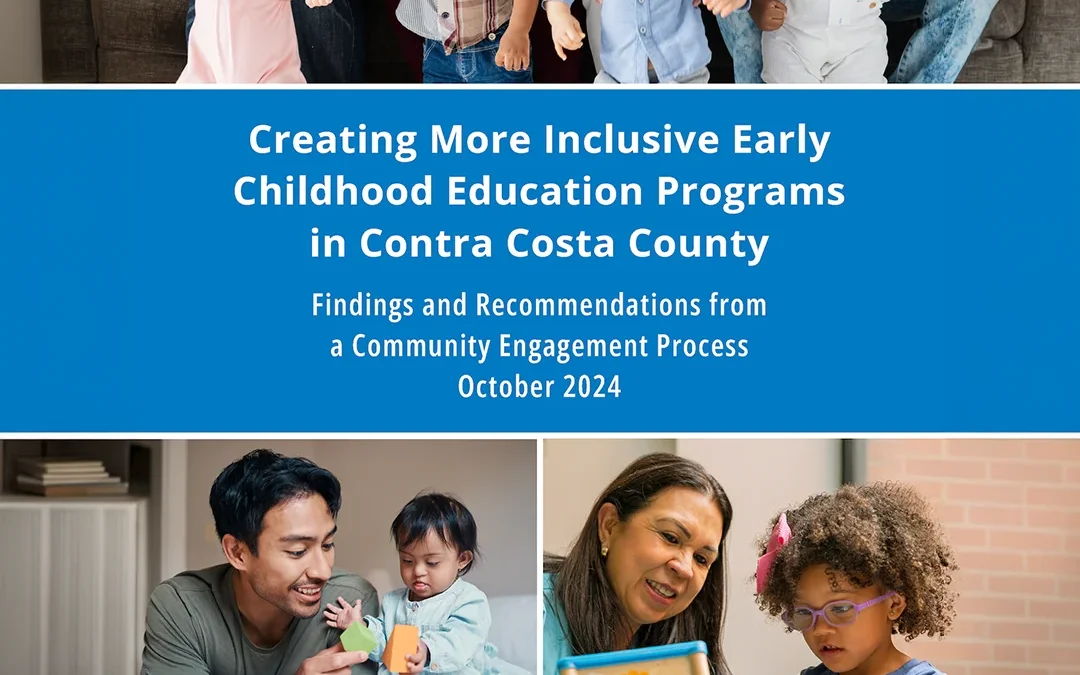 Inclusive Early Childhood Education Programs Contra Costa County Report Cover