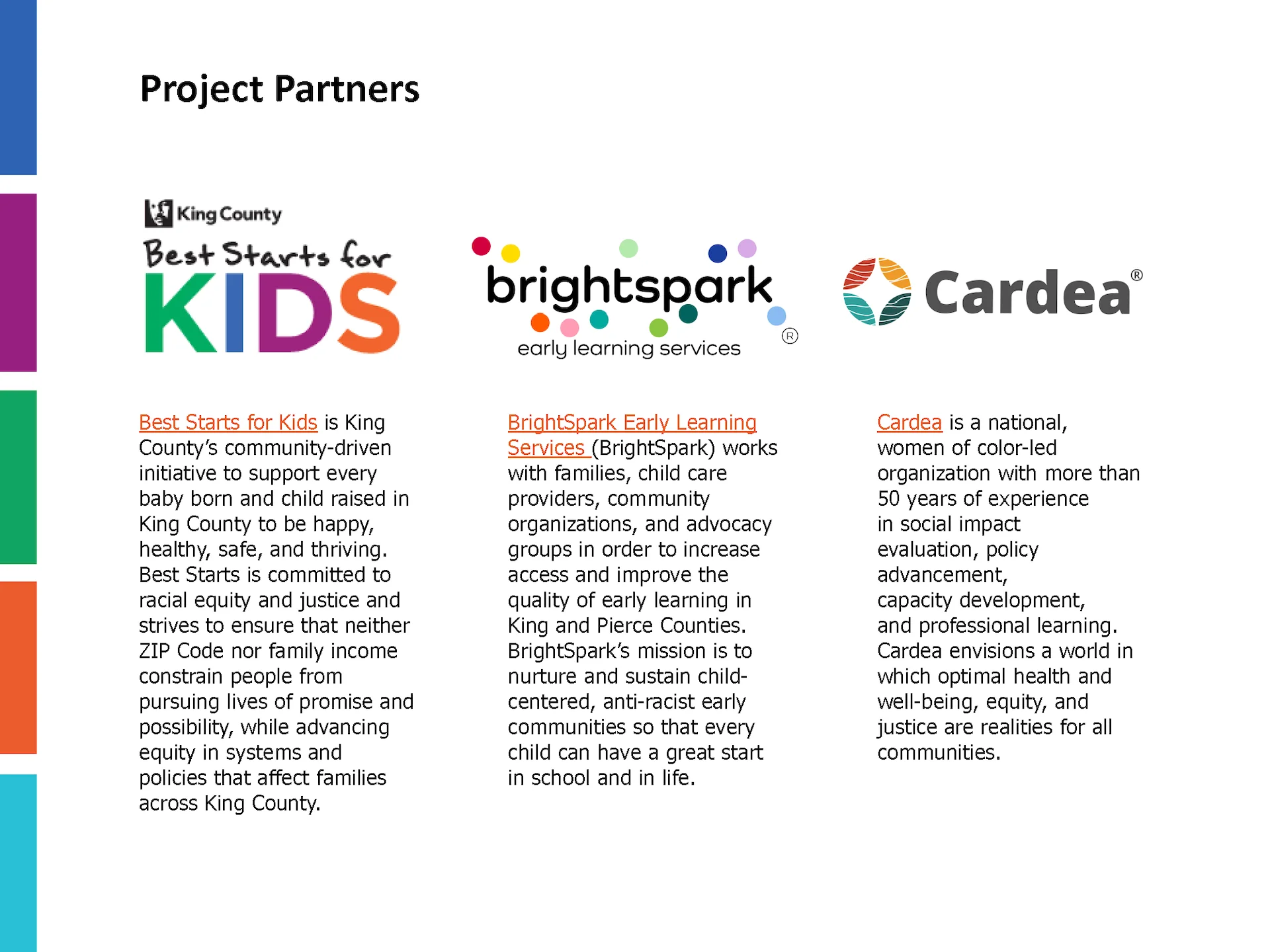 Best Starts For Kids' Child Care Subsidy Program Family Survey