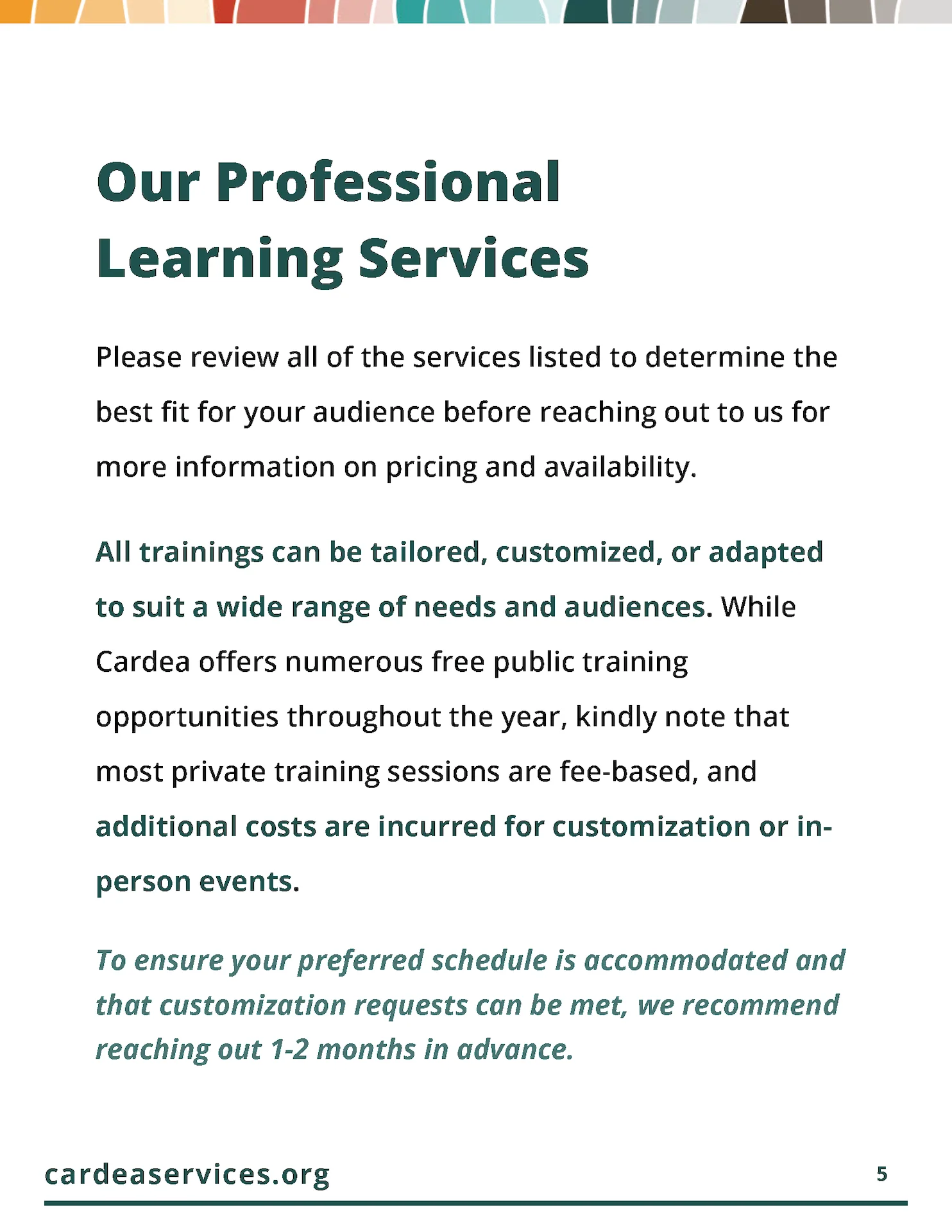 Catalog Of Sexual Health Education Services