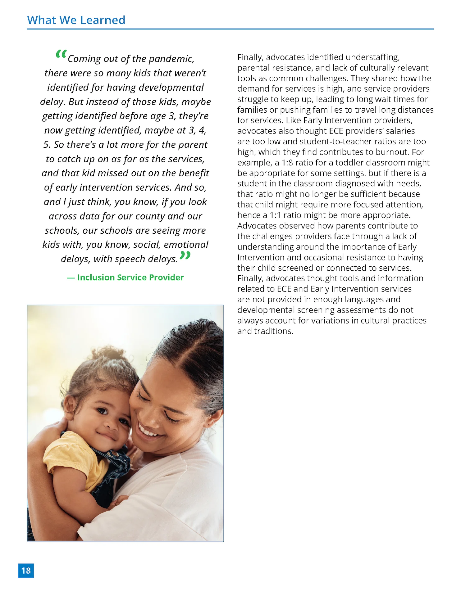 First Contra Costa Inclusive ECE Report