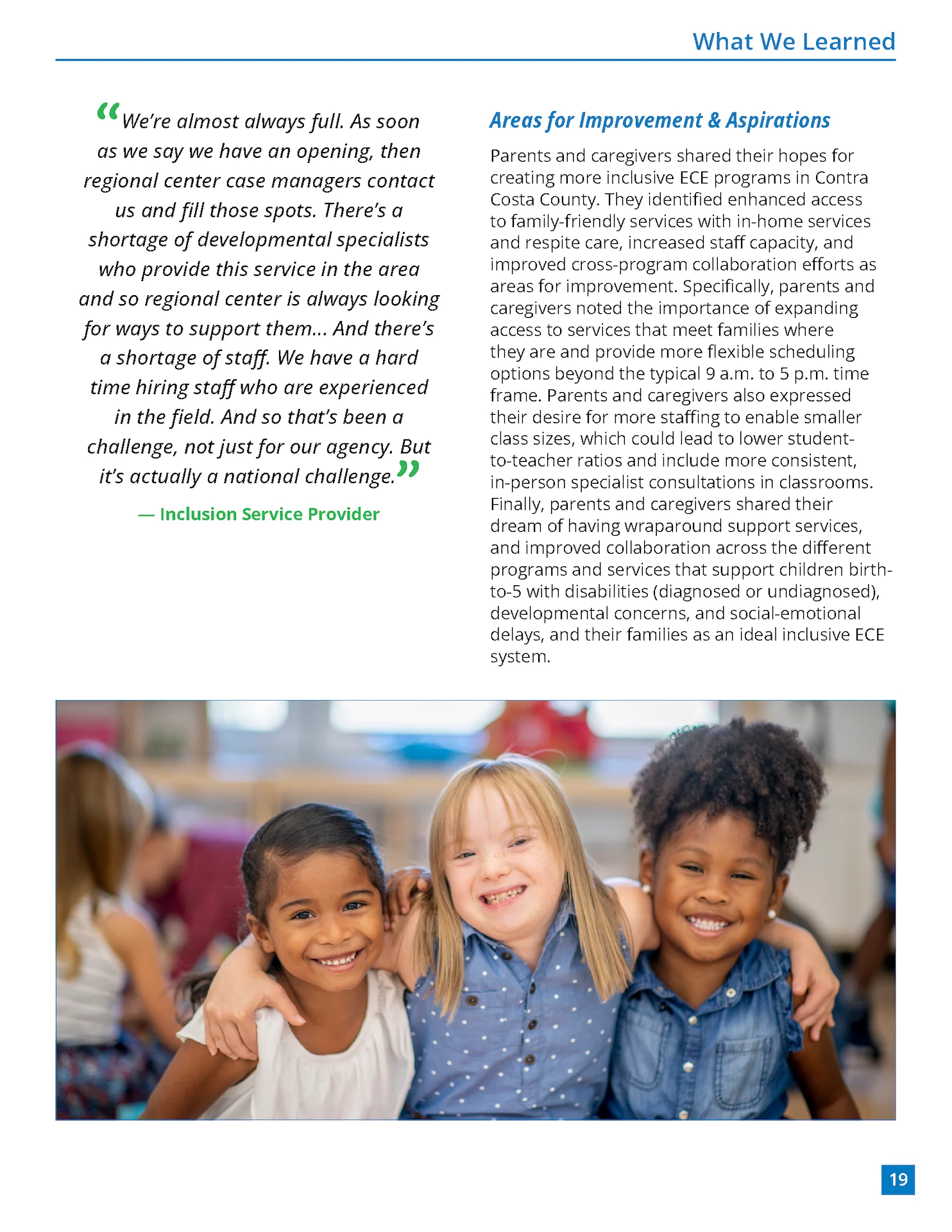 First Contra Costa Inclusive ECE Report
