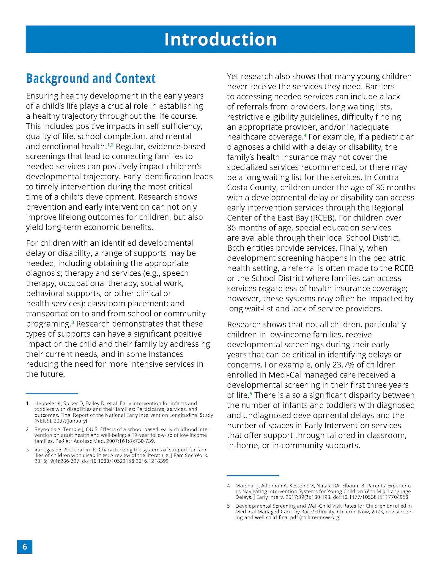 First Contra Costa Inclusive ECE Report