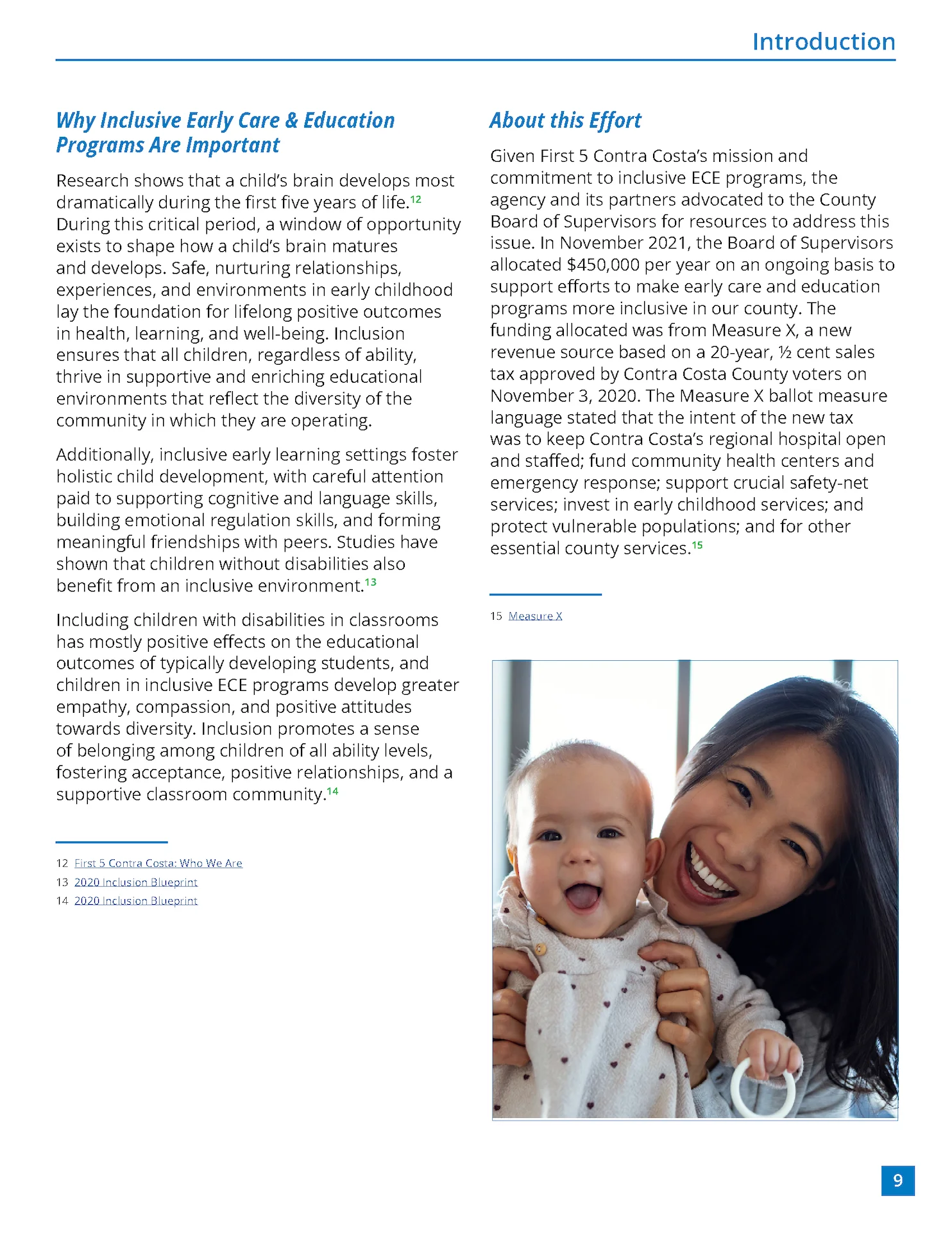 First Contra Costa Inclusive ECE Report