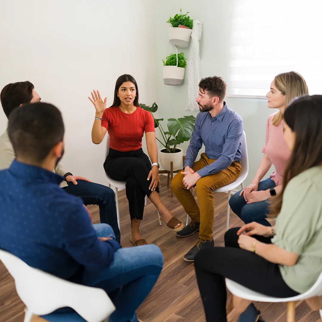 Facilitated Group Discussion In Supportive Setting