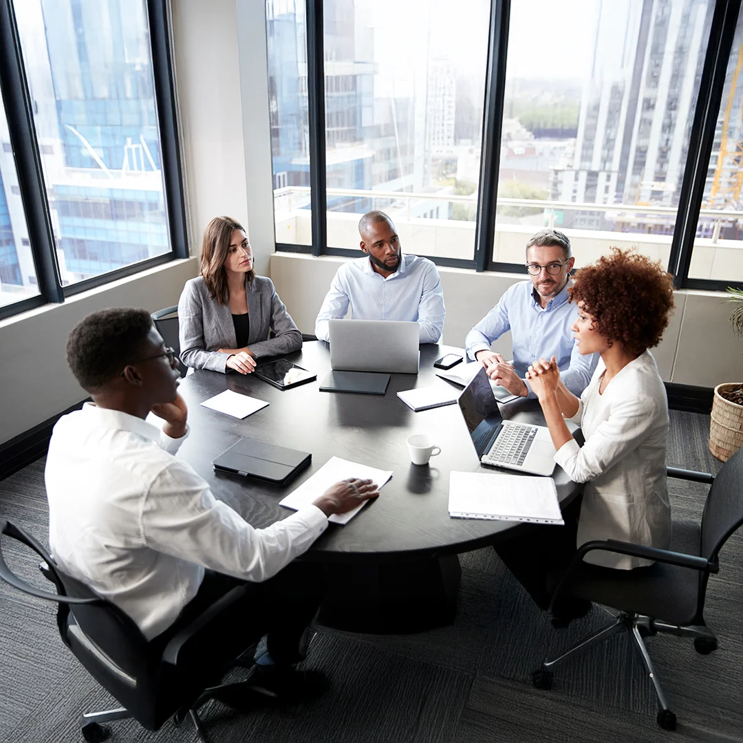 Team Collaboration Meeting In Modern Office