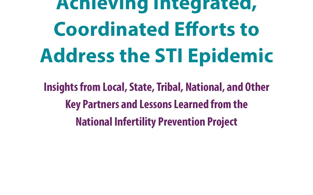 Cover of a report on coordinated public health strategies to address the STI epidemic featuring NACCHO and Cardea logos